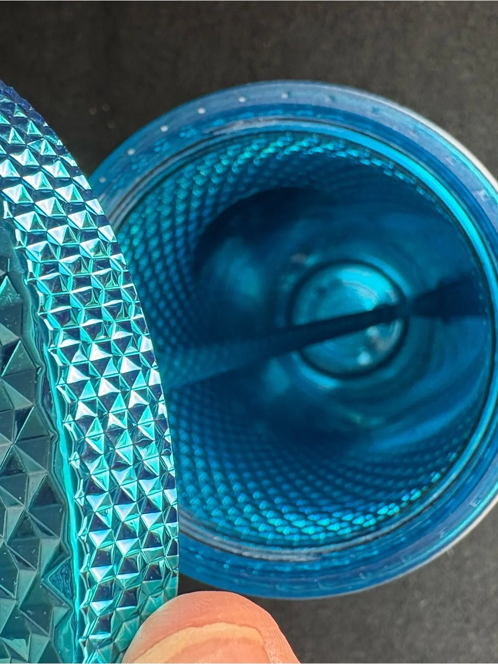 Starbucks Pink, Teal, Purple and Black Iridescent Studded Tumbler Set